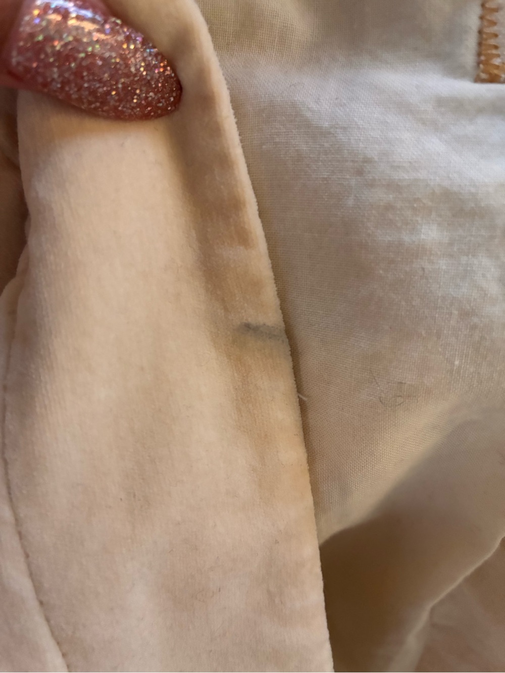 Cream Embroidered Floral Long Coat - Picture 6 of 6
